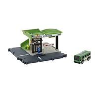 Matchbox Estación de autobús Pista para Coches de Juguete Incluye 1 vehículo, Regalo para niños +3 años (Mattel HDL08)