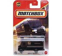 Matchbox Express - Camión de entrega de paquetes 68/125 [dorado y marrón] Vehículo de juguete fundido a escala 1:64