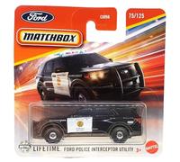 Matchbox - Ford Police Interceptor Utility - MBX Rescue 75/125 - JBT10 - Short Card - Police San Diego - Superfast Lesney - Mattel 2025-1:64