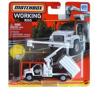 Matchbox GMC C8500 Topkick - Camión de recorte de árboles, aparejos de trabajo 16/16 [blanco]