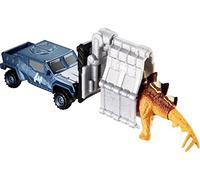 Matchbox Jurassic World Dino Transporters, 1 vehículo y 1-2 mini dinosaurios, a partir de 3 años