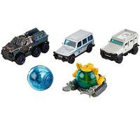 Matchbox Jurassic World FMX40 - Pack de 5 Coches Juguetes, Modelos Surtidos (Mattel FMX40)
