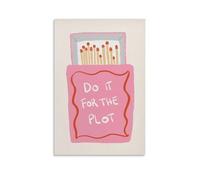 Matchbox - Lienzo decorativo para pared de sala de estar, dormitorio, baño, oficina, decoración del hogar, 40 x 60 cm