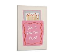 Matchbox - Lienzo decorativo para pared de sala de estar, dormitorio, baño, oficina, decoración del hogar, 30 x 45 cm