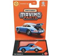 Matchbox Moving Parts 1964 Porsche 911 [Azul] 01/50, Vehículo de juguete fundido a escala 1:64