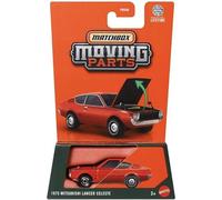 Matchbox Moving Parts 1975 Mitsubishi Lancer Celeste [rojo] 43/50, vehículo fundido a escala 1:64