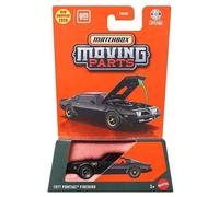 Matchbox Moving Parts 1977 Pontiac Firebird [Negro] Vehículo de juguete fundido a escala 22/50-1:64