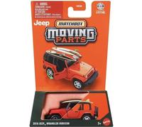 Matchbox Moving Parts 2016 Jeep Wrangler Rubicon [rojo] 05/50, vehículo de juguete fundido a escala 1:64