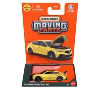 Matchbox Moving Parts 2024 Acura Integra Type S HRC [Amarillo] Vehículo de juguete fundido a escala 10/50-1:64