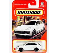 Matchbox Porsche Cayenne Turbo Vehículo fundido a escala 1:64, blanco, 27/100
