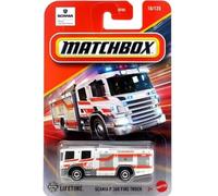 Matchbox Scania P 360 - Camión de bomberos [blanco] 16/125, coche fundido a escala 1:64