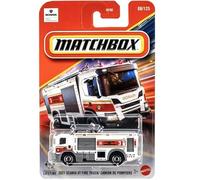 Matchbox Scania XT - Camión de bomberos 2021 [blanco] 08/125, vehículo de juguete fundido a escala 1:64