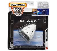 Matchbox SpaceEx Dragon - MBX Sky Busters 22/32 - HVM42 - Big Card - Cohete - Cápsula espacial - Mattel 2024-1:64