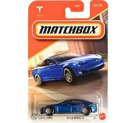 Matchbox Tesla Model S - Coche fundido a presión, escala 1:64, azul, 42/125