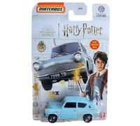 Matchbox Wizarding World 1962 Ford Anglia 1:64 - Coche fundido a presión, azul, 7 pulgadas de largo x 5 pulgadas de ancho x 2 pulgadas de alto, edición limitada 42/100, coleccionable, digno de