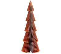 matches21 HOME & HOBBY Árbol de Navidad para colocar de pie, color marrón, diámetro de 14 x 40 cm, papel decorativo