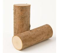 matches21 HOME & HOBBY Troncos pequeños de 12 x 30 cm de diámetro, 2 unidades, madera de abedul redonda, material natural, decoración de madera, material para manualidades