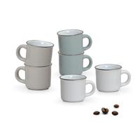 Matches21 - Juego de 6 tazas de café (6,5 cm / 120 ml)