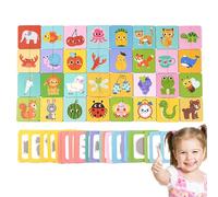 Matching Cards, Logic Game, Educational Puzzle Set, Cognitive Skill Builder, Portable Travel Activity, Daycare Classroom Use, Ages 3 Plus, Compact Lightweight Design