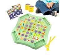 Matching Chess Game - 4.72 Inch Memory Chess Over Card Board for Brain Training, Concentration with Interactive Educational Toys, Puzzle Game for Kids Adults Classroom Home Party, Wooden Material