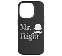 Matching Couples Mr Right Carcasa para iPhone 14 Pro