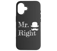 Matching Couples Mr Right Carcasa para iPhone 16