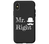 Matching Couples Mr Right Carcasa para iPhone X/XS