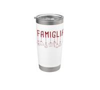 Matching Famiglia Christmas Cute Decorations Italian Vaso térmico de acero inoxidable de doble pared