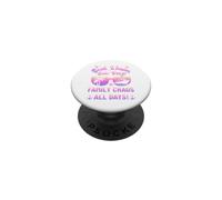 Matching Family Boat Waves Sun Rays Family Chaos All Days PopSockets PopGrip Adhesivo