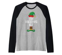 Matching Family Group Funny I'm The Anxious Elf Christmas Camiseta Manga Raglan
