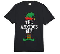 Matching Family Group Funny I'm The Anxious Elf Christmas Comfort Colors Adult Heavyweight T-Shirt