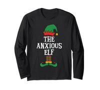 Matching Family Group Funny I'm The Anxious Elf Christmas Manga Larga