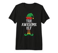 Matching Family Group Funny I'm The Awesome Elf Christmas Camiseta Premium