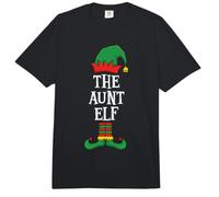 Matching Family Group Funny Xmas I'm The Aunt Elf Christmas Comfort Colors Adult Heavyweight T-Shirt