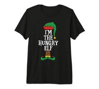 Matching Family Group I'm The Hungry Elf Funny Christmas Camiseta Premium
