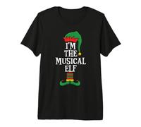 Matching Family Group I'm The Musical Elf Funny Christmas Camiseta Premium