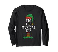 Matching Family Group I'm The Musical Elf Funny Christmas Manga Larga