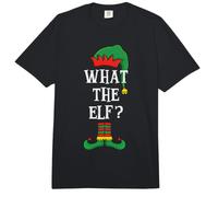 Matching Family Group What The Elf? Xmas Funny Christmas Comfort Colors Adult Heavyweight T-Shirt