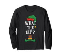 Matching Family Group What The Elf? Xmas Funny Christmas Manga Larga