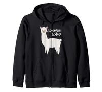 Matching Family Llama Grandpa Llama for Grandad Sudadera con Capucha