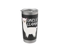 Matching Family Llama Uncle Llama for Funny Uncle Vaso térmico de acero inoxidable de doble pared