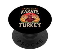 Matching Family Thanksgiving I'm The Karate Turquía PopSockets PopGrip Adhesivo