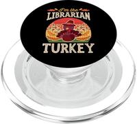 Matching Family Thanksgiving I'm The Librarian Turquía PopSockets PopGrip para MagSafe