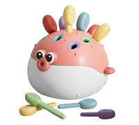 Matching Game, Educational Color Recognition Toy, 5.51x5.31x4.92 Inches Cute Shape Learning Puzzle, Fine Motor Skill Builder for Kids Ages 1 to 3, Teachers, Homeschool, Preschool, Kindergarten