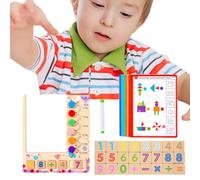 Matching Game Toy, Wooden Counting Toys, Colorful Numbers Blocks, Educational Teaching Toys, Learning Number Game, Fun Educational Toy for Home, School, Travel