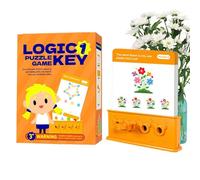 Matching Games - 24-Piece Logic Key Puzzle Educational Toy for Kids Boys and Girls, Develops Critical Thinking, Problem Solving, and Memory Skills for Home, Travel, Kindergarten, Homeschool, Playroom
