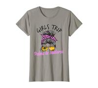 Matching Girls Trip Palma De Mallorca España Moño De Pelo Desordenado Camiseta