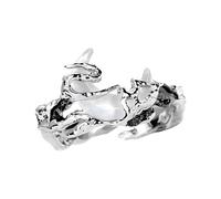 Matching Rings For Couples | 2.6x2.2x1.3cm Promise Ring Bands Elegant Fashion Close Relationship Symbol | For Couples,Stylish Aesthetic Trendy Jewelry For Men Women Girlfriend Boyfriend