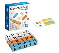 Matching Spelling Games - English Word Toy Learning Blocks, Alphabet Educational Puzzle, Kids Preschool Kindergarten Classroom Activity | Fun Spelling Game Alphabet Learning Educational Tool