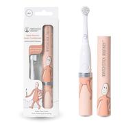 Matchstick Monkey Baby Electric Sonic - Cepillo de dientes sónico, protección antimicrobiana, adecuado a partir de 3 meses, mono rosa polvoriento